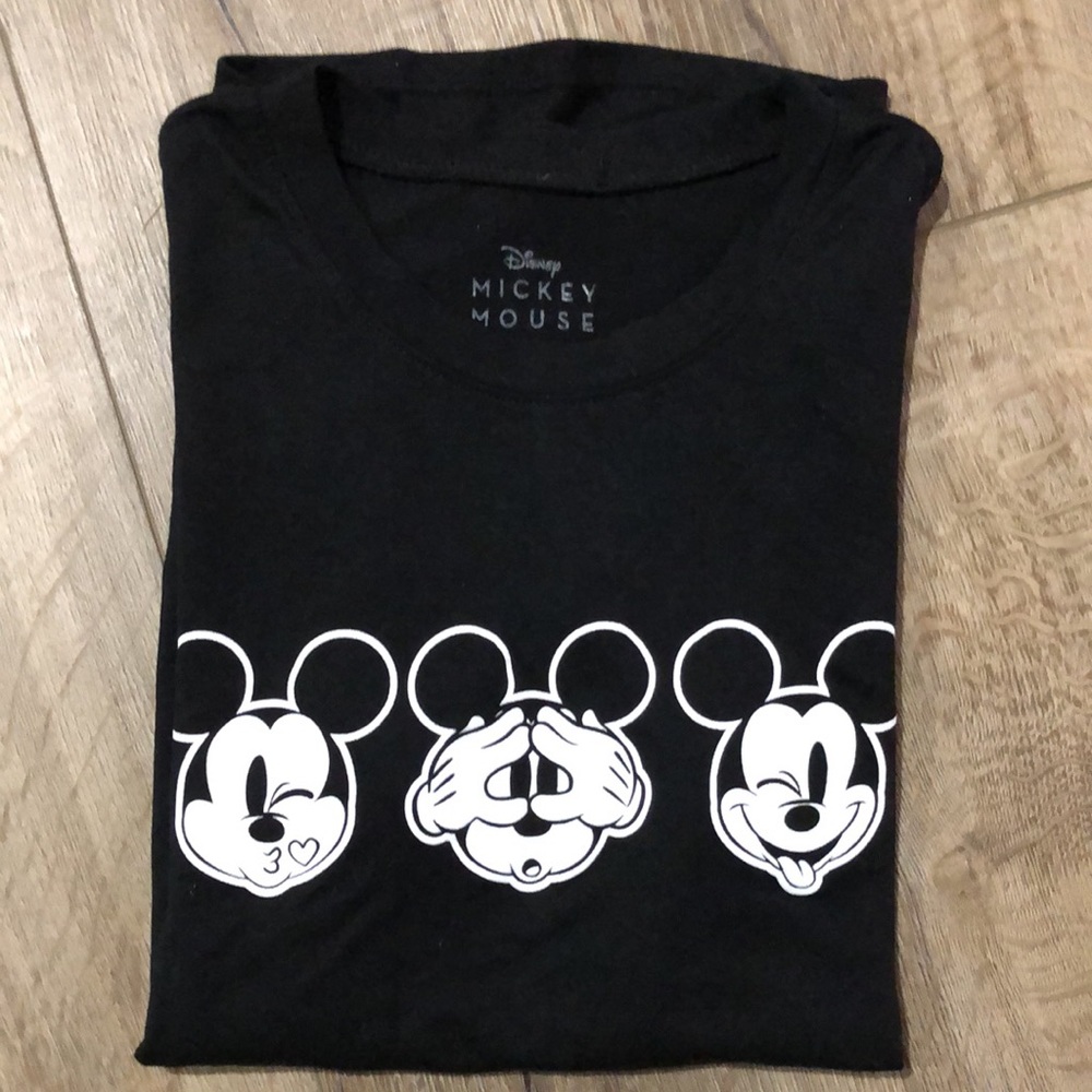 NWOT! - DISNEY Mickey Mouse Fitted Tee w/Rounded Hemline - Picture 4 of 4